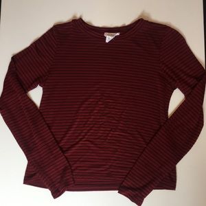 Full Tilt Striped Long Sleeve Top
